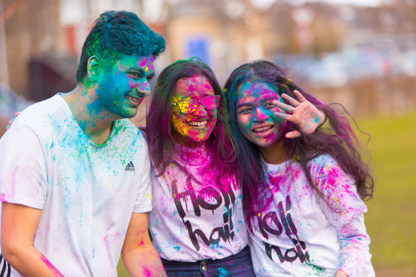 The Holi Festival event took place at Dundee University