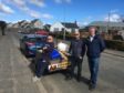 David Cheape, Mark McDonald and Brian Boyd outside Carnoustie Recy