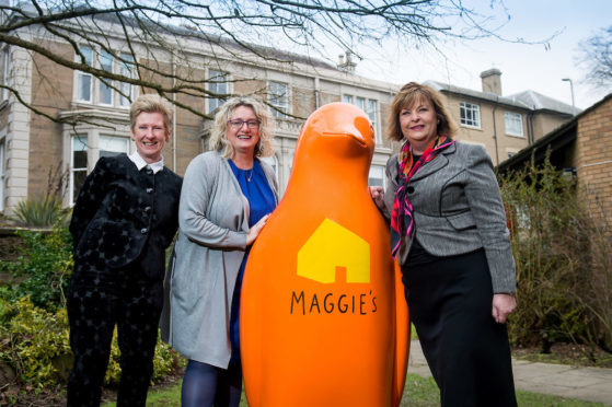 From left: Annie Long, Maggie’s Centre Dundee Fundraising Manager, Alison Henderson Dundee & Angus Chamber of Commerce Chief Executive Officer and Fiona Hyslop MSP