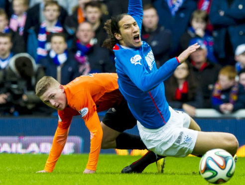 Bilel Mohsni in action against United.