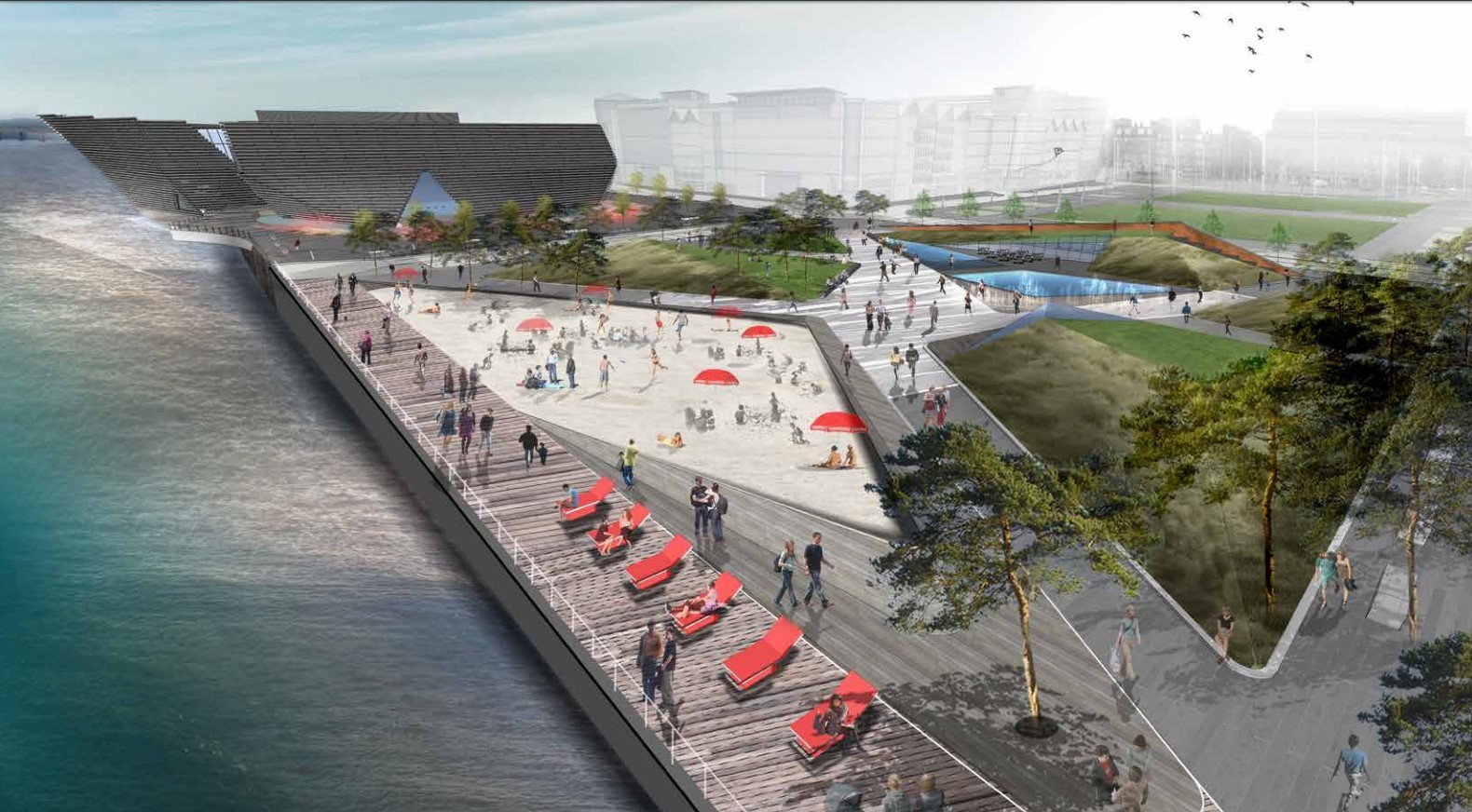 Free wifi is part of plans to make Dundee waterfront a lure for tourists and city folk alike.
