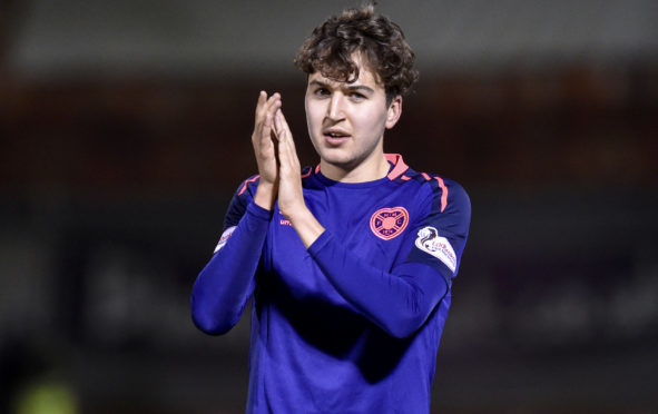 Dario Zanatta is on loan from Hearts.