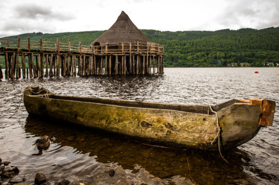 The Scottish Crannog Centre on Loch Tay at Kenmore.