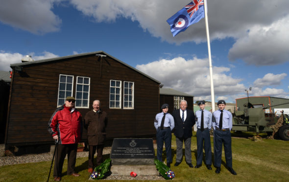 Wreaths were laid at Montrose to mark the centenary of the formation of the RAF