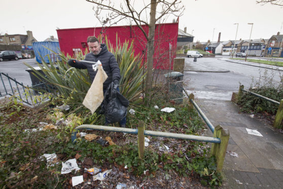 Mr Coutts is a well-known litter crusader in Angus.