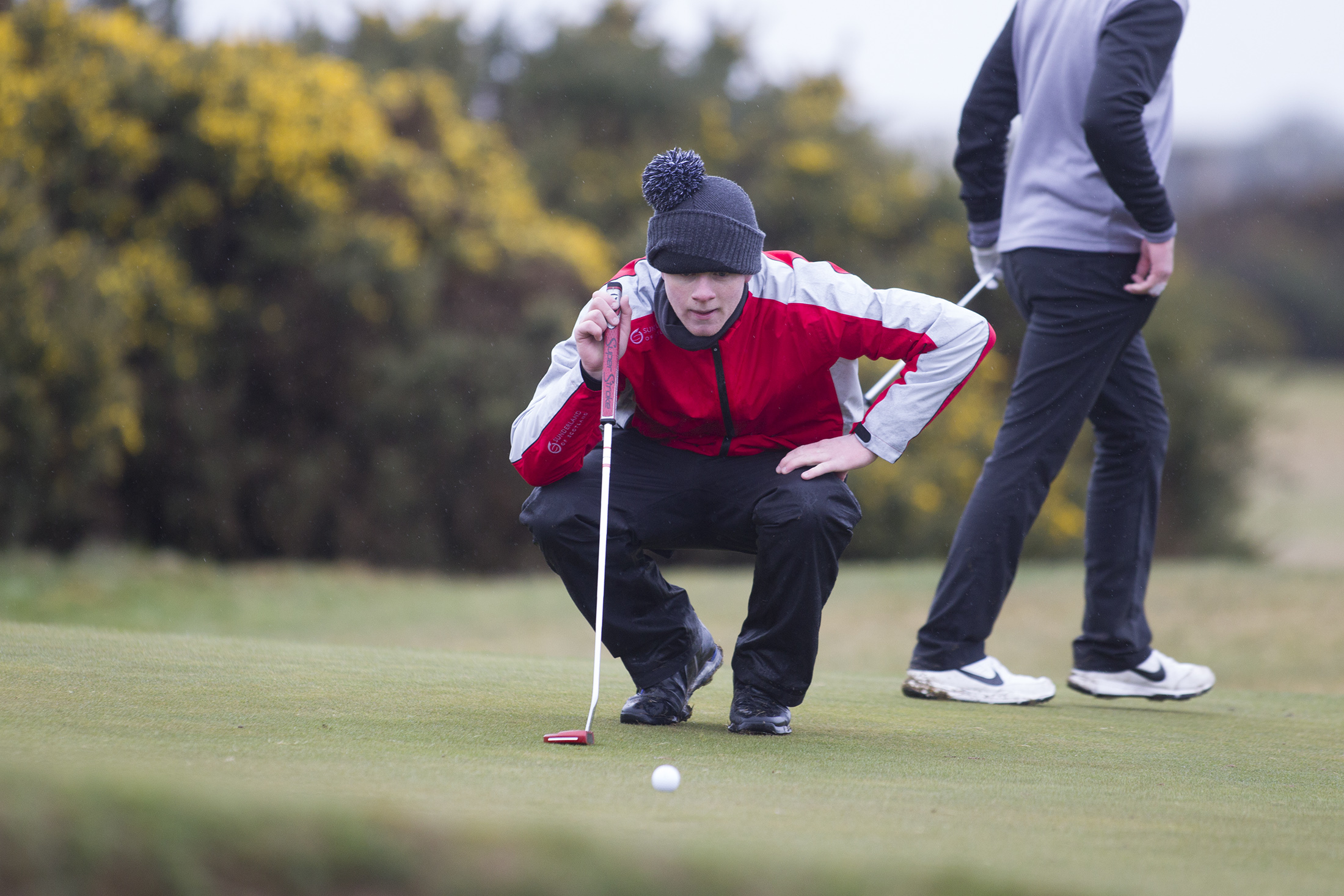 Sean Logue of Royal Montrose  was the highest placed local player on the opening day of the Scottish Boys'.