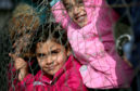 Young Syrians in a camp in Lebanon.