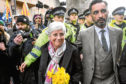Catalan politician Clara Ponsati with lawyer Aamer Anwar.