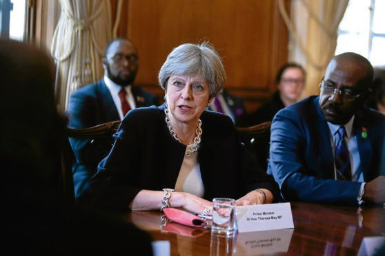 Prime Minister Theresa May hosts a meeting with leaders and representatives of Caribbean countries at 10 Downing Street.