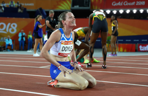 Eilidh Doyle after winning silver in Australia.