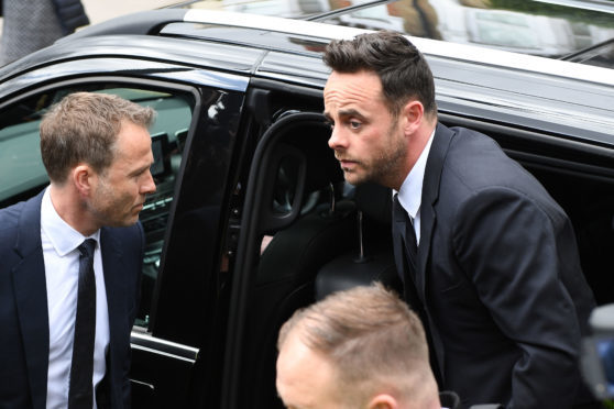 Ant McPartlin arrives at Wimbledon Magistrates Court