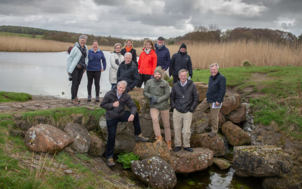 A group of scientists and environmentalist visited the world renowned SUDS pond in Dunfermline today, the group from Iceland travelled to the town to examine the site with local council members and environmentalists.