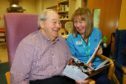 Patient Alan Mills with Occupational Therapist Lynn Sutherland