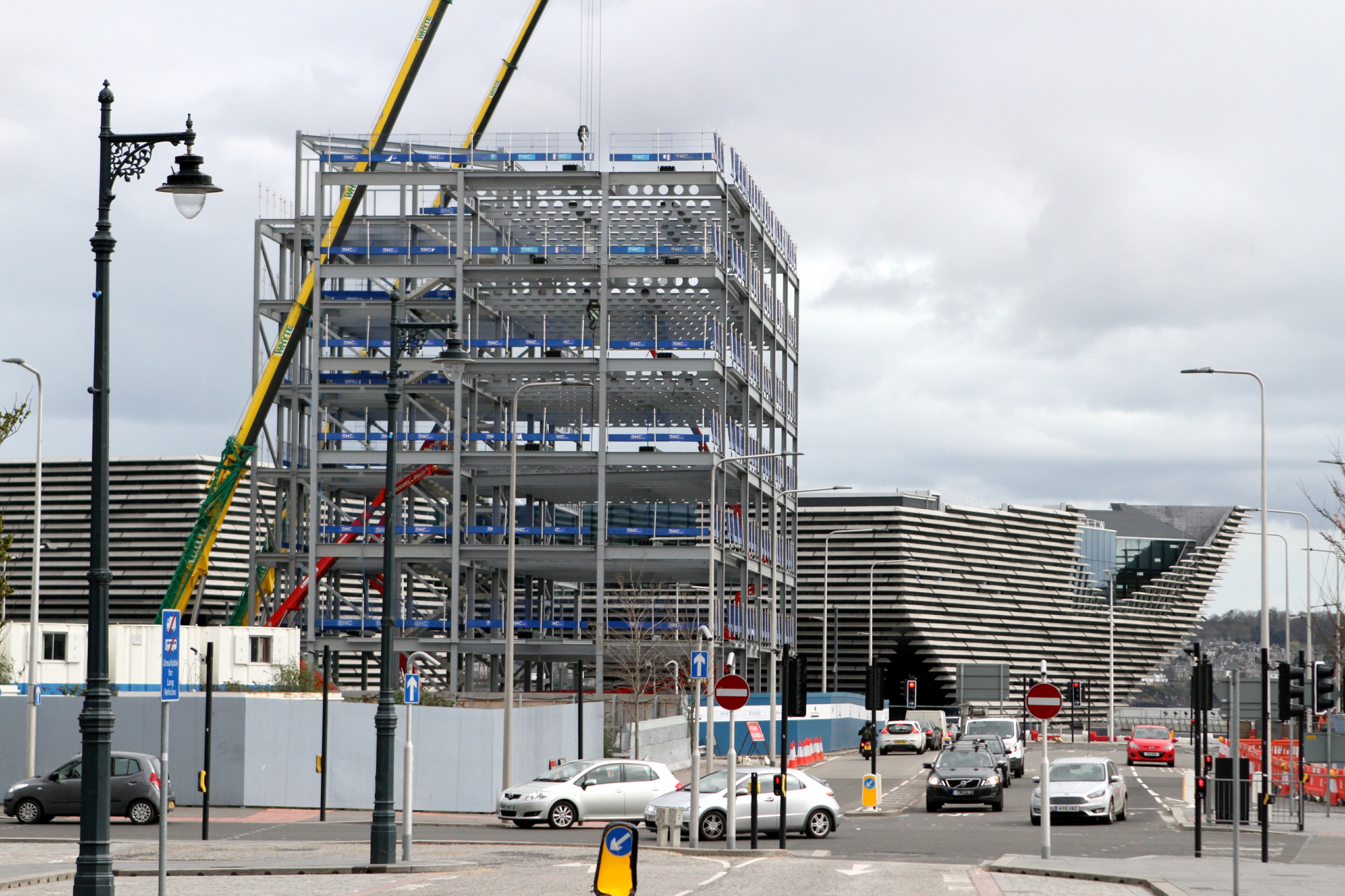 The emerging structure of the new building at Site Six in Dundee.
