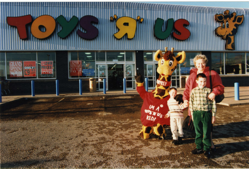 The opening of Toys R Us, Kingsway Dundee in 1996.