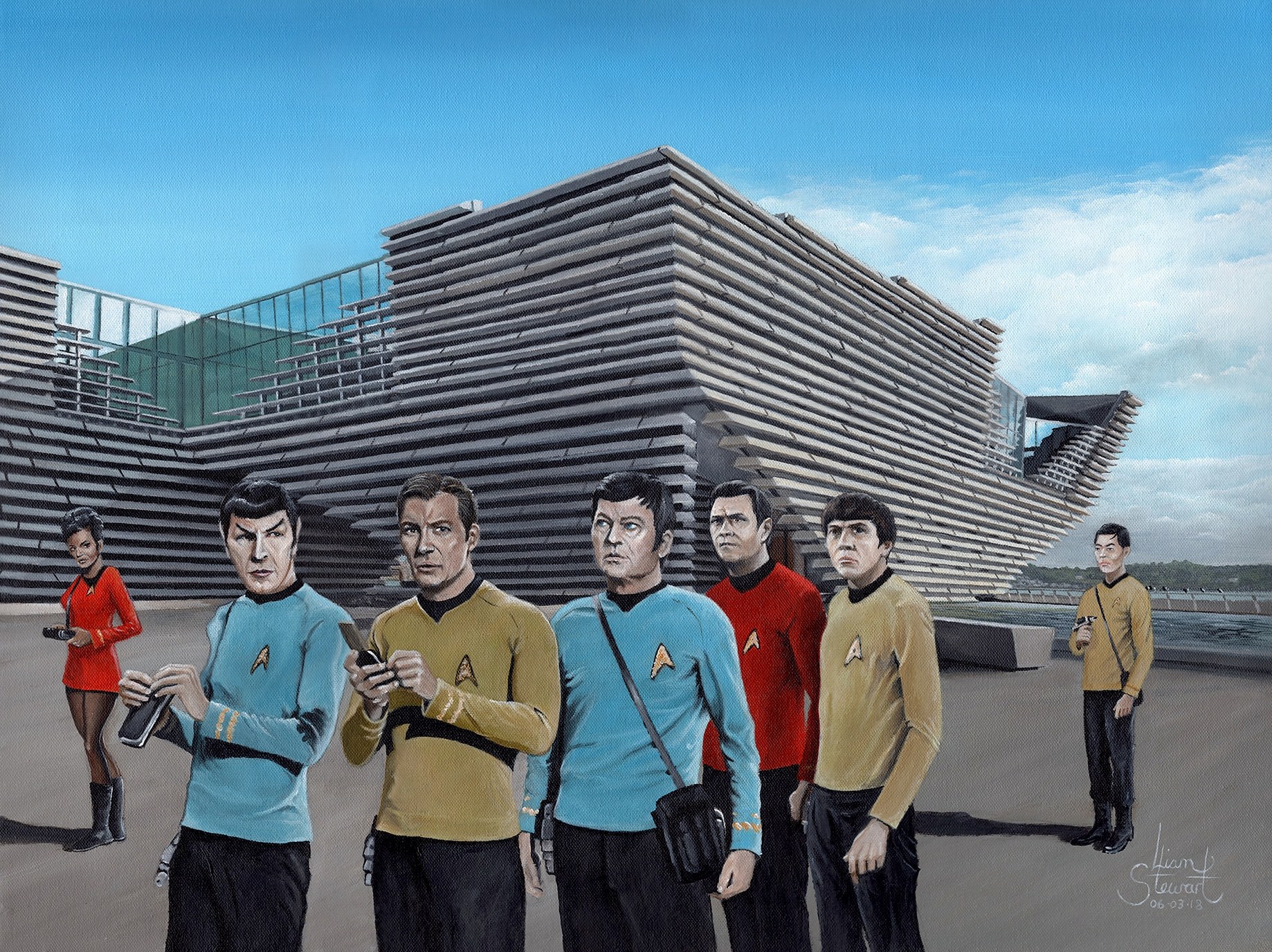 Star Trek at the V&A is the latest work from artist Liam Stewart.