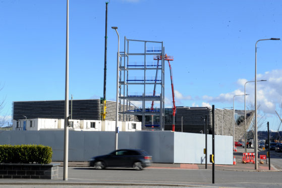 The new office block being built directly across from the V&A.