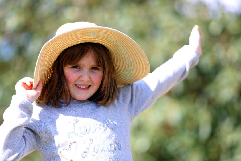 Matilda Nelson (8) in her Easter bonnet.