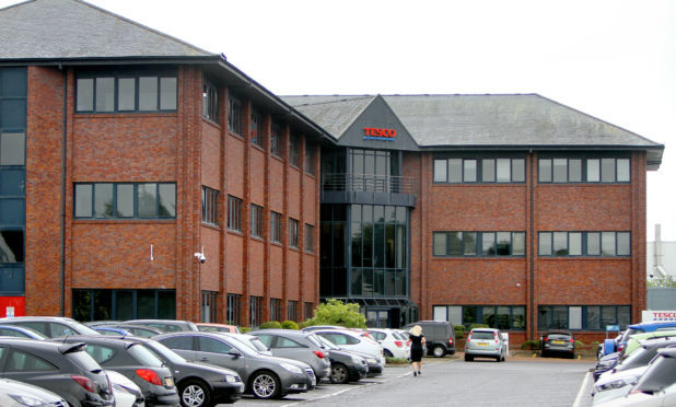 The Tesco customer service centre on Baird Avenue, Dundee.