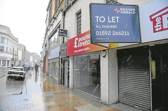 Kirkcaldy High Street has suffered of late.