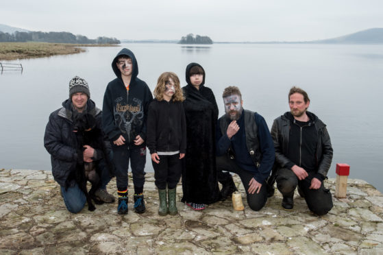 Ross Anderson, Jude Anderson, 10, Andrew Vassiliadis, 7, Natalia Teo, 10, David Henderson and Pan Filis