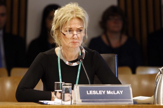 Lesley McLay, former chief executive of NHS Tayside.