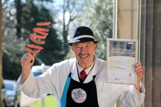 Jim Pirie with his award