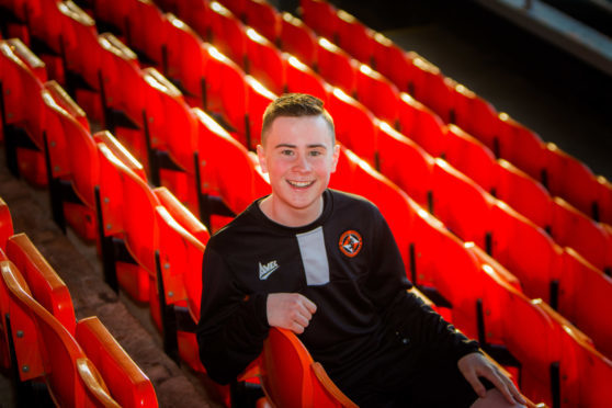 Arran Leiper at Tannadice Park.