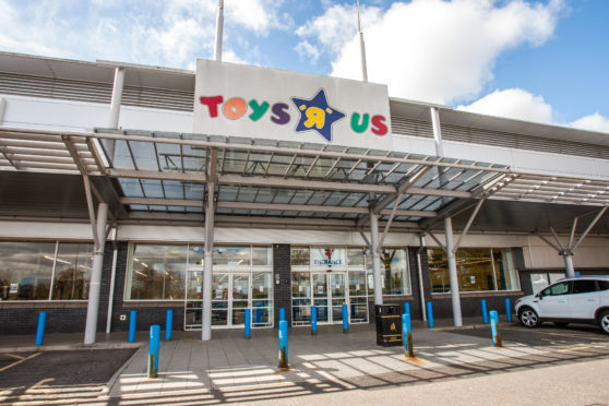 The closed down Toys R Us store in Dundee