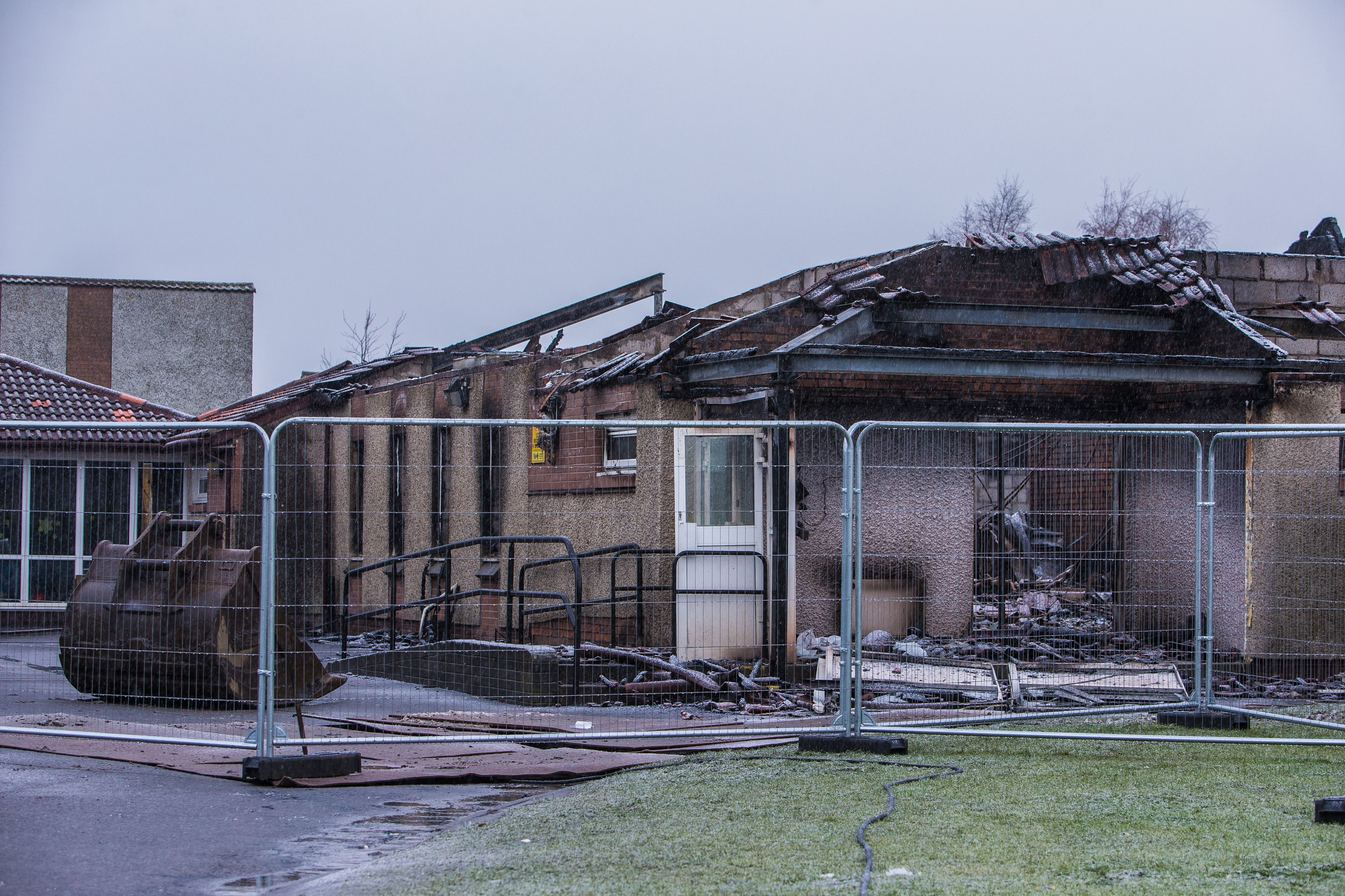 The school's junior section was destroyed in the fire.