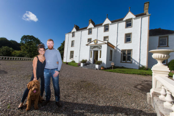 Ian and Ruth Macallan are in a court battle over the access road to Carphin House