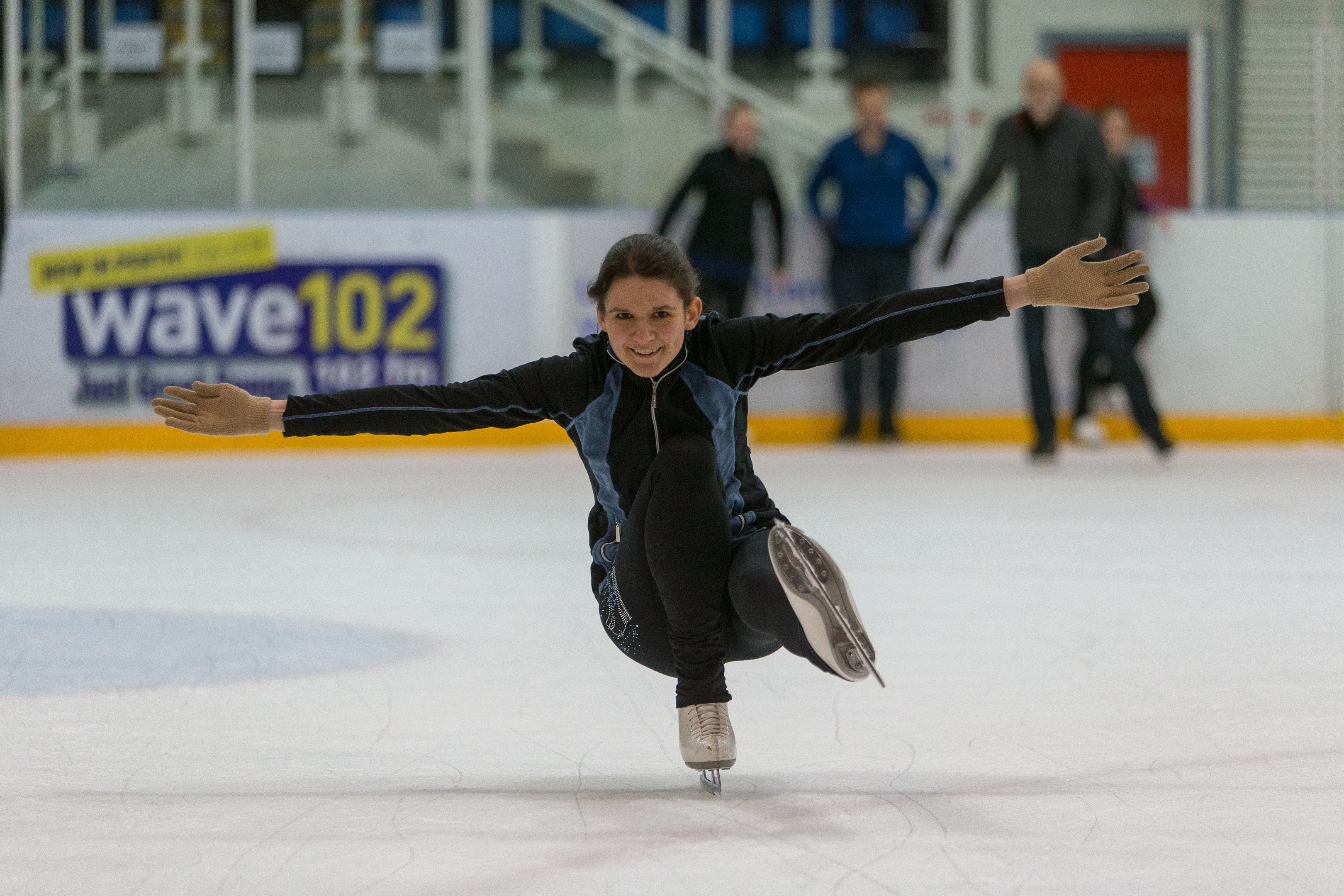 Courier Reporter Nadia Vidinova practising her moves.