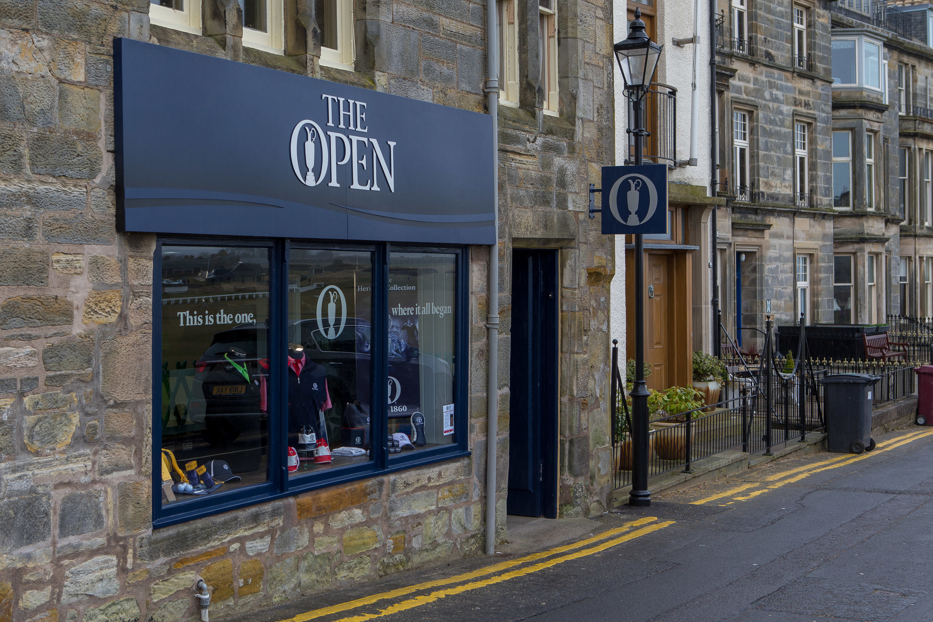 The rebranded shop on The Links, overlooking the Old Course.
