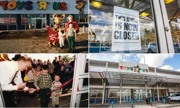 Photos from Toys R Us Dundee's opening in 1996 and the closed down store this week.