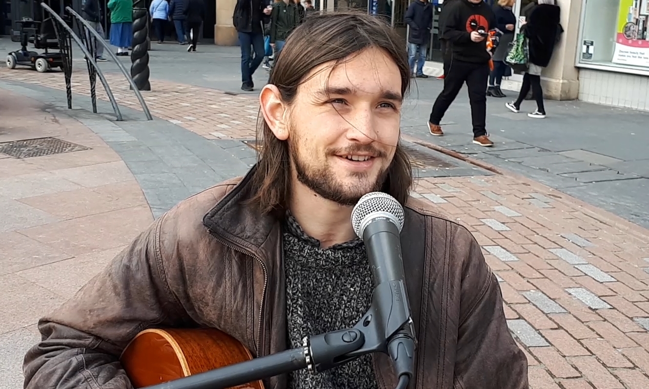 George Harris playing in Dundee.