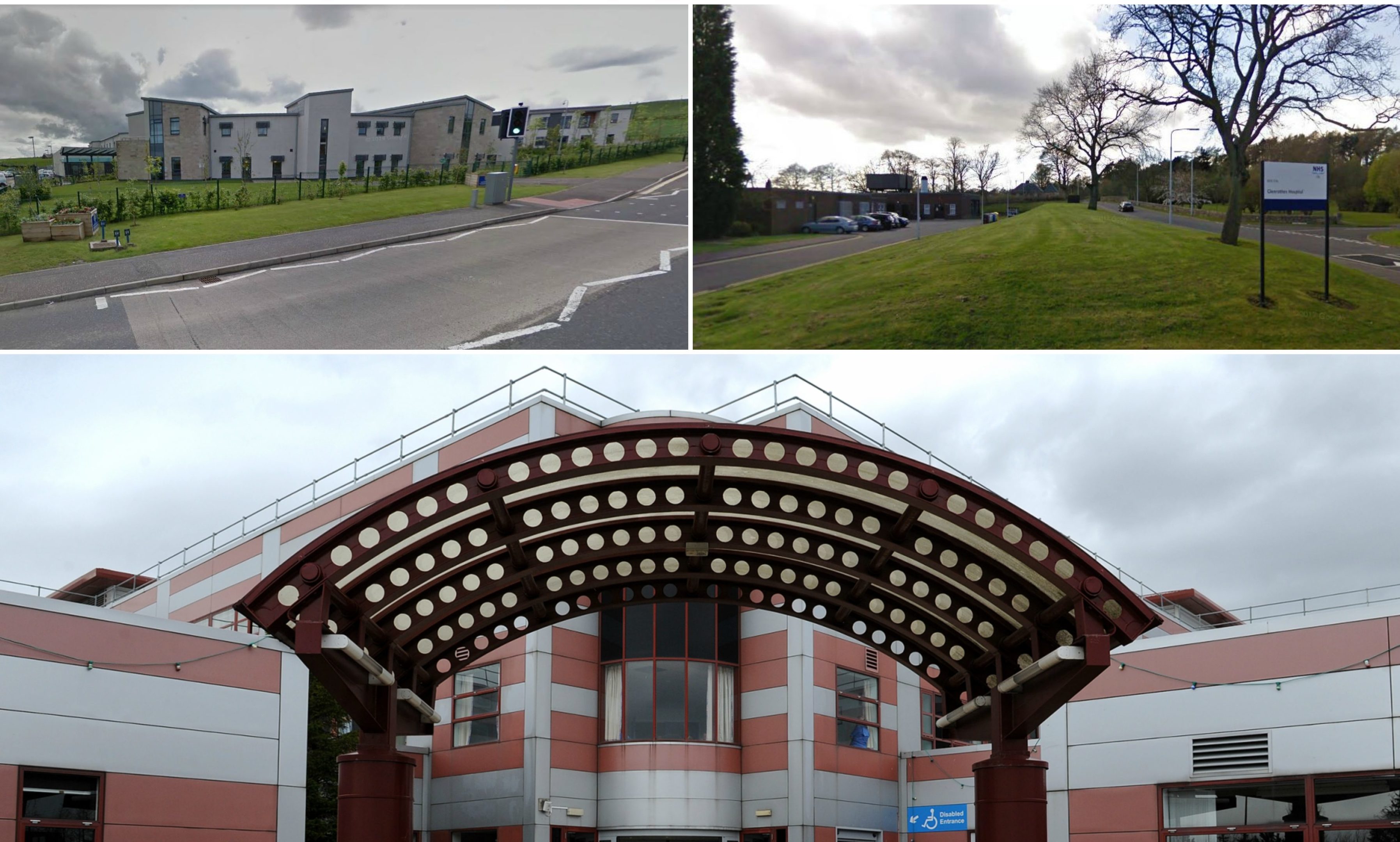 St Andrews, Glenrothes and Queen Margaret hospitals.