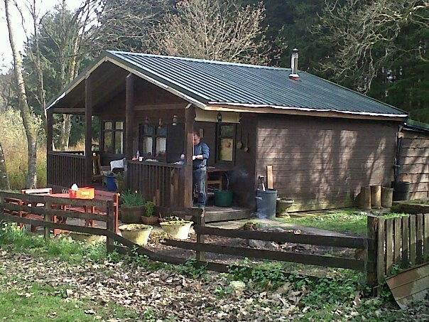An example of a woodland hut.