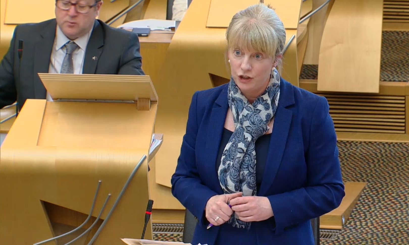 Shona Robison gives her ministerial statement.