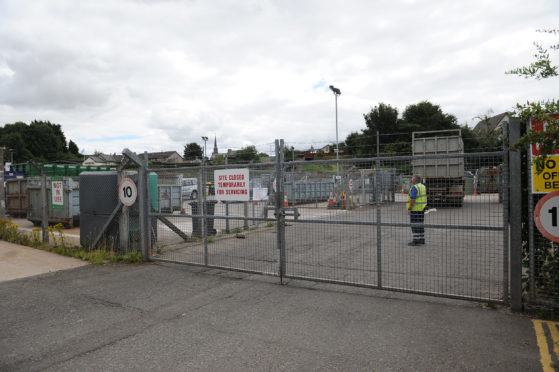 Forfar recycling centre