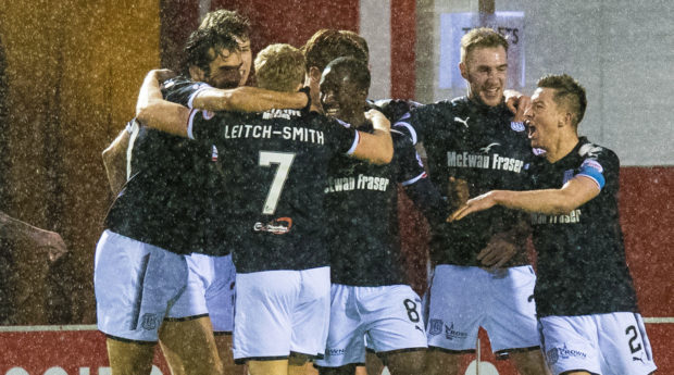 A-Jay Leitch-Smith celebrates his winner at Hamilton.