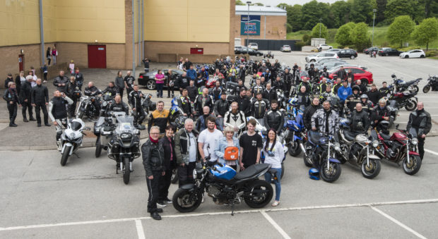 Scores of bikers gathered to remember Graeme Bell with a ride out in 2018.