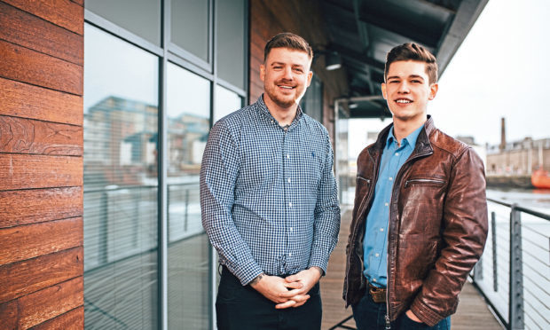 Just Venue founder Jamie Shankland and project lead Callum Dickson. Picture: Dylan Drummond.