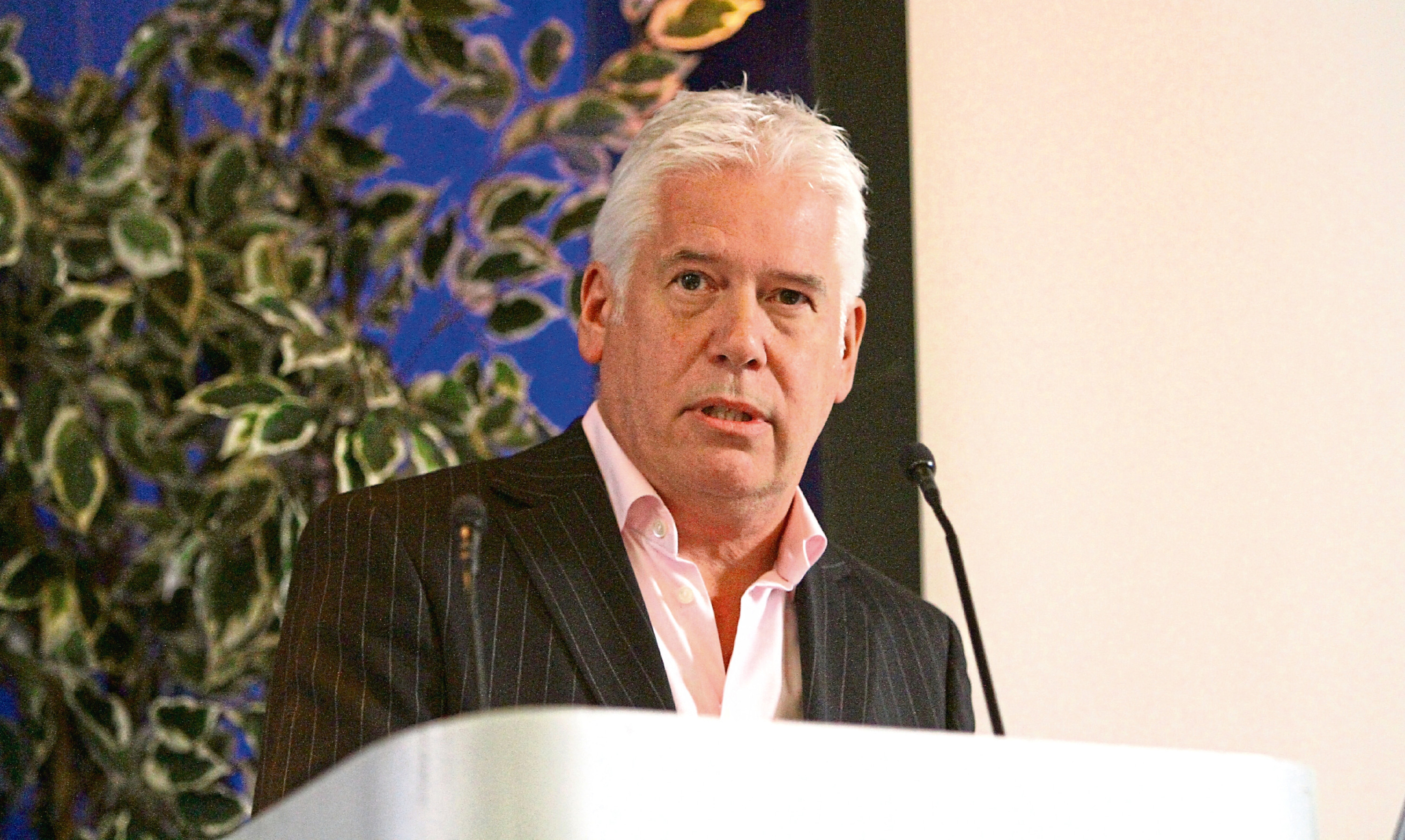 Callum Falconer, chief executive of Dundeecom, addresses the 'Sea Change' conference
