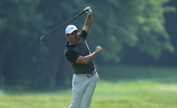 Rory McIlroy's wayward shot on the 17th had spectators and marshals ducking for cover.