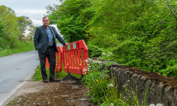 Councillor John Duff at Cultulluch Bridge