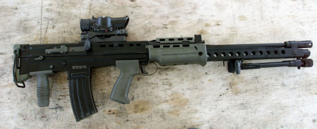 A real SA80 rifle.