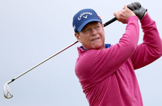 Tom Watson  at Carnoustie, site of the first of his five Open victories