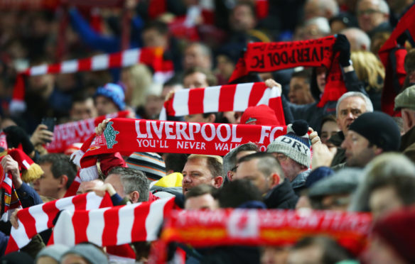 Liverpool fans at Anfield