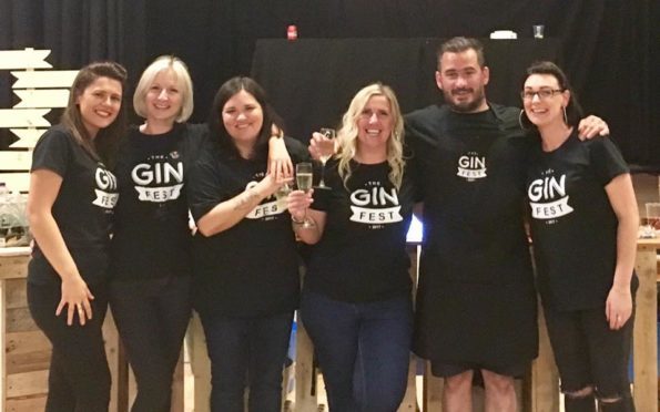 The Gin Fest team.
L-R: Stacy Holmes, Emma Webster, Louise Ross, Carrie Shannon, Stan Reid and Laura Brown.