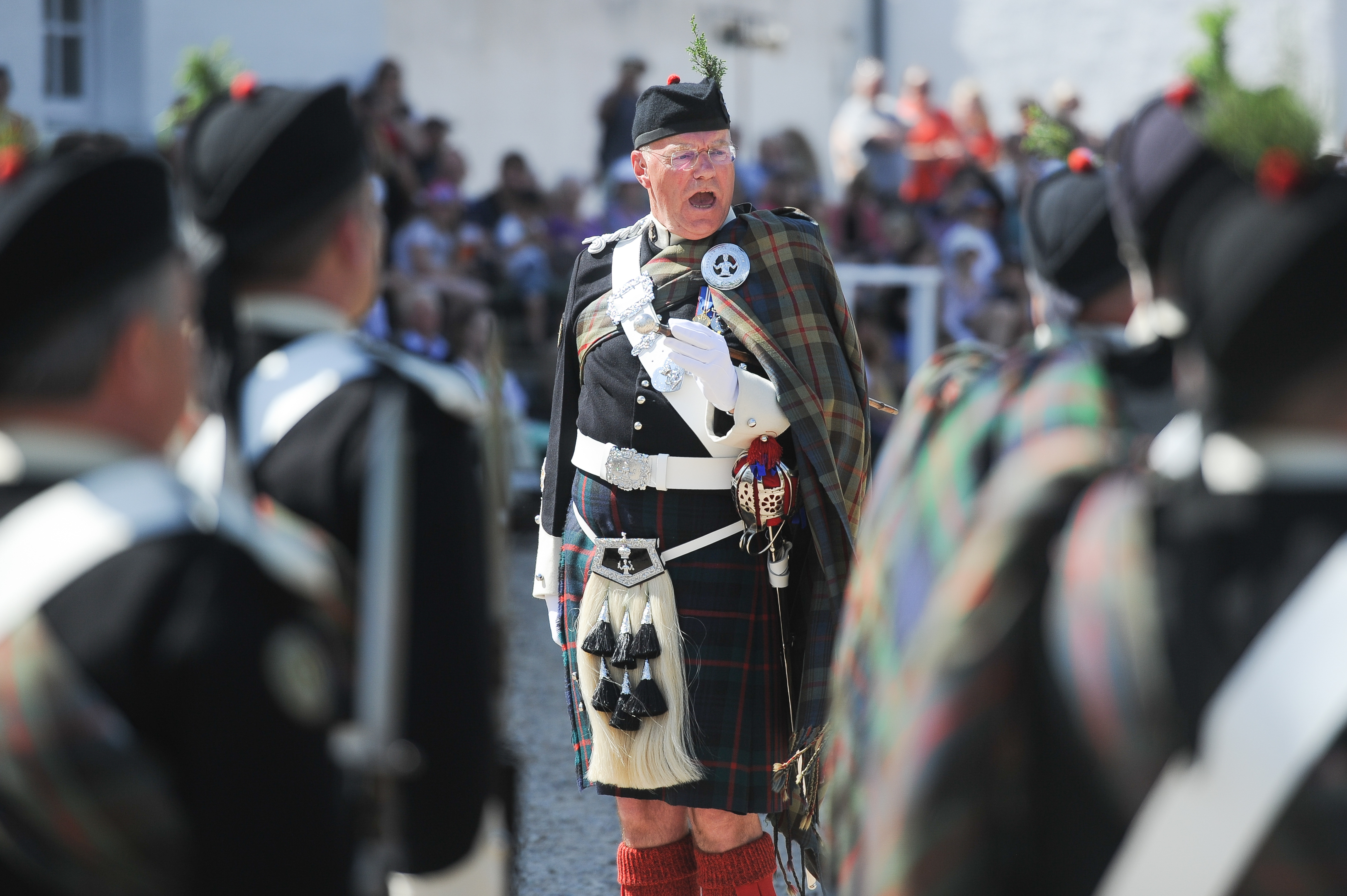 The Atholl Highlanders' Parade.